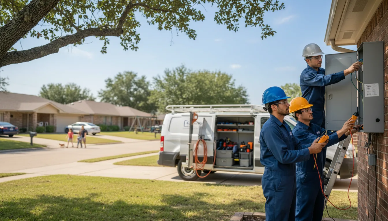 Certified electrician providing emergency electrical services in Wiota, IA